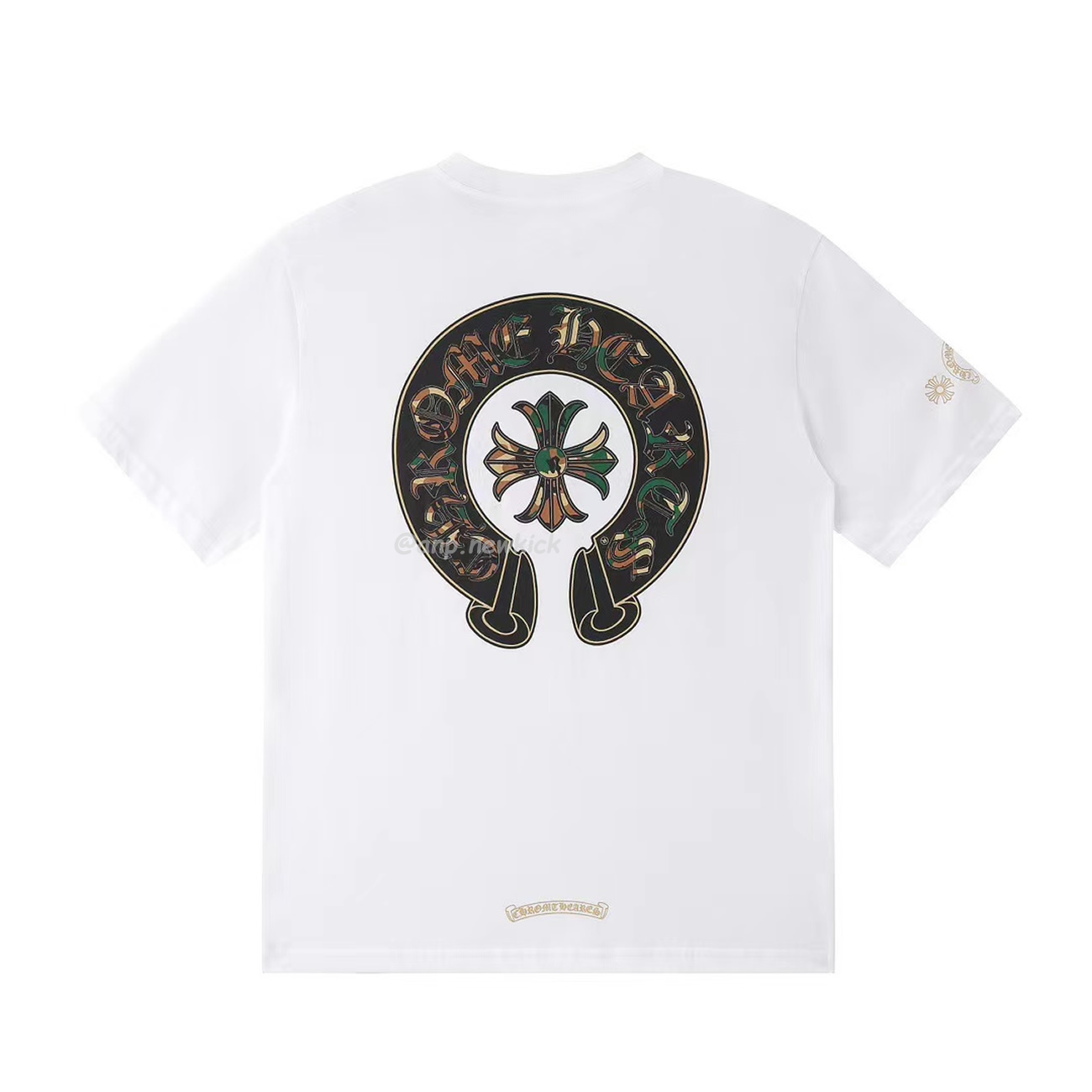 Chrome Hearts White Horseshoe Camo Tee (3) - newkick.vip